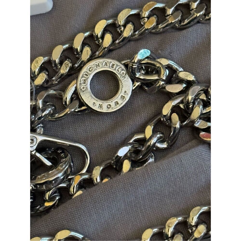 Michael kors mk circle curb chain belt/necklace/strap L/XL NWT - Picture 8 of 11